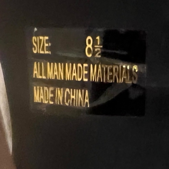 JustFab platform T strap open toe heels black sparkle size 8.5 - Picture 7 of 12